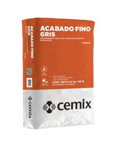 Acabado fino gris saco 40 kg