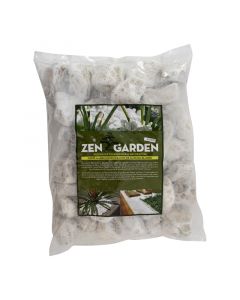 Piedra de mármol tomboleada decorativa beige 25 lb zen garden