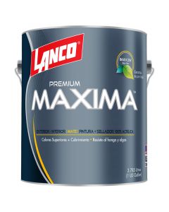 Pintura látex Maxima Premium pastel mate 3.78 L (1gal) Lanco