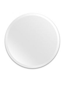 Espejo convencional redondo 40 x 40 cm con borde biselado