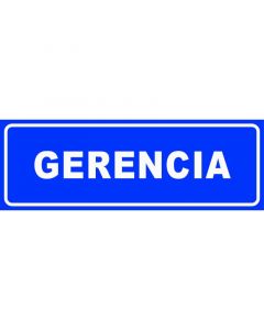 Rótulo Gerencia oficina