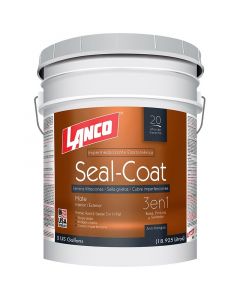Pintura látex Seal-Coat 3 en 1 pastel mate 18.93 L (5 gal) Lanco