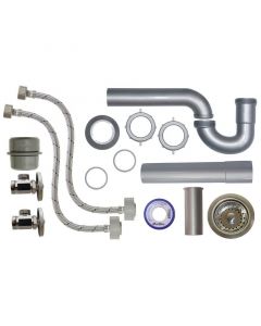 Kit de instalacion de fregadero conector acero inoxidable