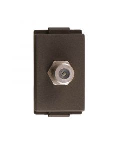 TOMA COAXIAL NEGRO EAGLE LÍNEA T&J MODULAR
