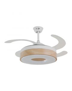 Ventilador led doméstico de techo 106.68 cm (42") 4 aspas 1 luz blanco Designers Lighting