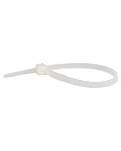 Amarra plástica 3.6 mm x 15.24 cm (6") blanca 100 unidades