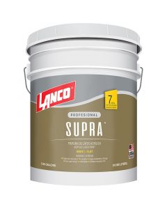 Pintura látex Supra blanco mate 18.93 L (5 gal) Lanco