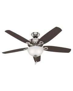 Ventilador de techo 132 cm / 52" 5 aspas 2 luces nogal Hunter