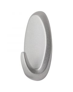 Gancho ovalado plástico blanco (2 unidades)