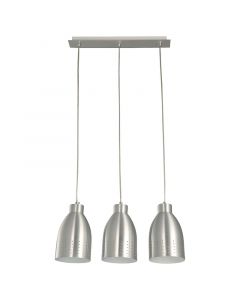 Lámpara colgante 3 luces aluminio