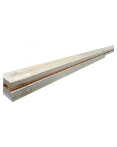 Mocheta de pino con batiente (2 x 7 x 215) cm
