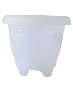 Maceta de piso Florencia polipropileno 12 cm transparente