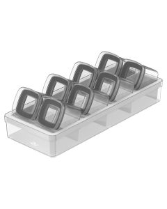 Set 3 cajas para refrigerador polietileno transparente Clear Fresh OU