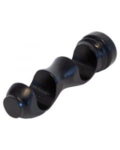 SOPORTE DOBLE PARA CORTINERO COLOR WENGUE 33 MM.    .