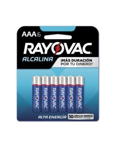 Batería aaa 4+2 rayovac alcalina
