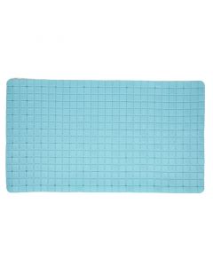 Alfombra antideslizante para baño 39x69 cm celeste