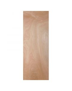 Puerta entamborada plywood 75x210 cm 33 mm color madera natural