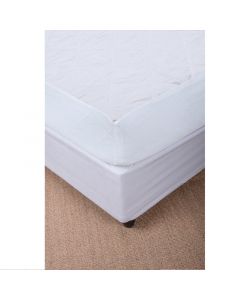Protector de colchón protección contra ácaros, bacterias y chinches, blanco king 198x203+35.5cm