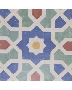 Azulejo malik multicolor 19.8x19.8 cm / caja contiene 1.09m²