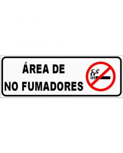 Rótulo Area no fumadores