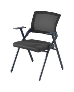 Silla de espera plegable de metal negro 120 kg