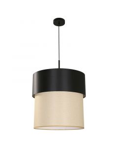 Lámpara colgante moderna negro 1 luz e27 33664-2