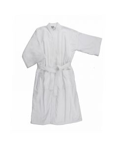 Bata de baño de algodón blanco Hilasal