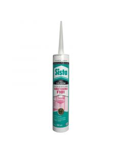 Sellador de silicón Sista F101 baños y cocinas 300 mL blanco