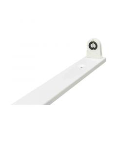 Base para tubo 1x18w tipo riel sin tubo