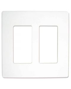 Placa cuadrada blanca decor