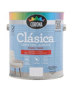 Pintura látex Clásica meteorito mate 3.78 L (1 gal) Corona