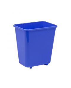 Papelero plástico 7.5 l color azul