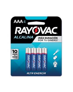 Batería alcalinas aaa 4 pack