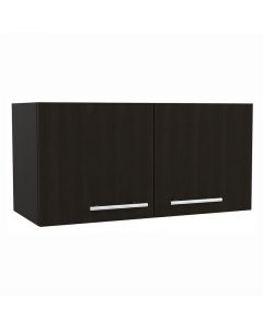 Mueble wengue de sobre campana en melamina con 2 puertas (37 x 76 x 32) cm