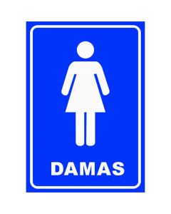 Rótulo Banos mujer