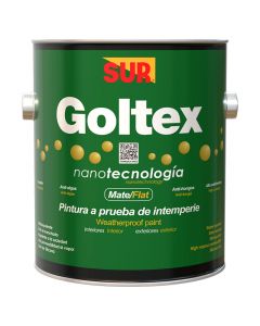 Pintura látex Goltex pastel mate 3.78 l (1 gal) SUR