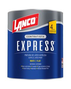 Pintura látex express blanco 1/4 galón