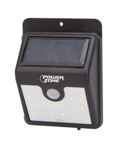 Aplique solar con sensor de moviento 120 lúmenes Power Zone