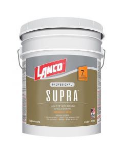 Pintura látex Supra blanco satín 18.93 L (5 gal) Lanco