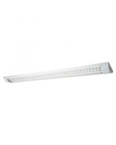 LAMPARA DE TECHO 2X18W ACABADO BLANCO CON REJILLA (INCLUYE TUBOS LED)