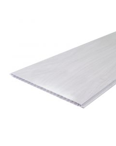 Panel cielo pvc blanco madera (0.25x6.0 mt)