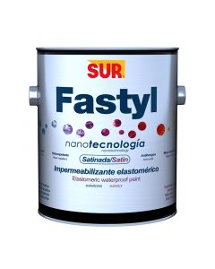 Pintura impermeabilizante base látex Fastyl blanco satinado 3.78 L (1 gal) SUR