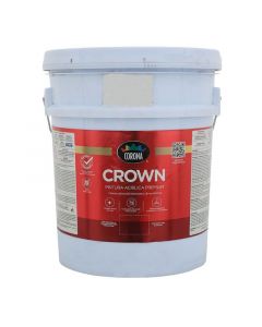 Pintura látex Crown blanco mate 18.93 L (5 gal) Corona