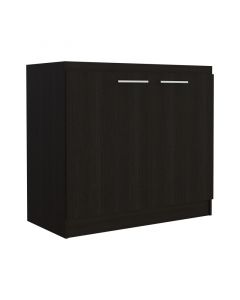 Mueble para fregadero de 2 puertas (90 x 100 x 50) cm wengue