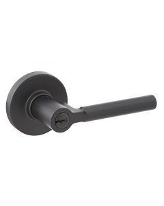 Manija con llave Rimini para dormitorio negro mate