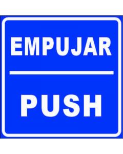Empuje push con autoadhesivo