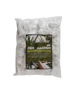 Piedra de mármol tomboleada decorativa blanca 25 lb zen garden