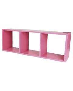 Repisa de cubos (24.5 x 71 x 15) cm color rosa