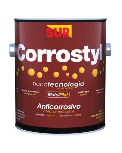 Pintura anticorrosiva base látex Corrostyl azul 3.78 L (1 gal) SUR