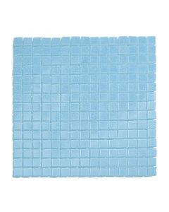 Mosaico pasta celeste de vidrio 32.7x32.7 cm / 1 pieza